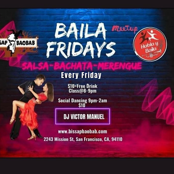 (((Baila Fridays))) Salsa class + Social at Bissap Baobab in SF