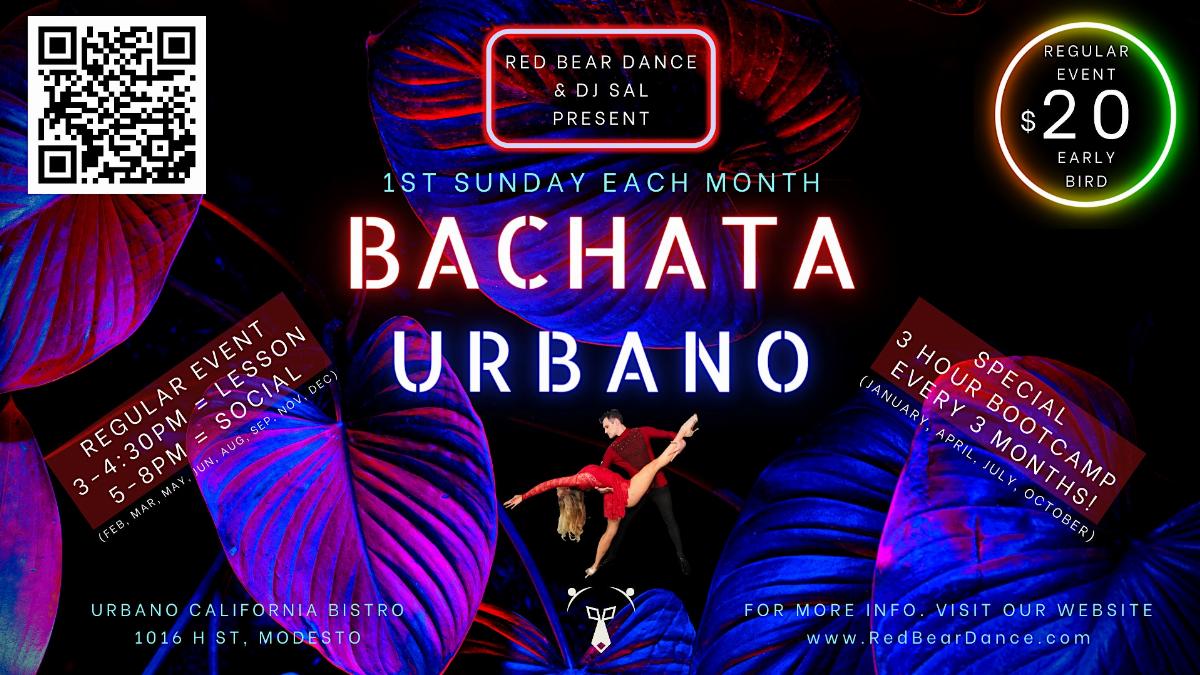 Bachata Urbano - Lesson and Social - Bootcamp every 3rd month