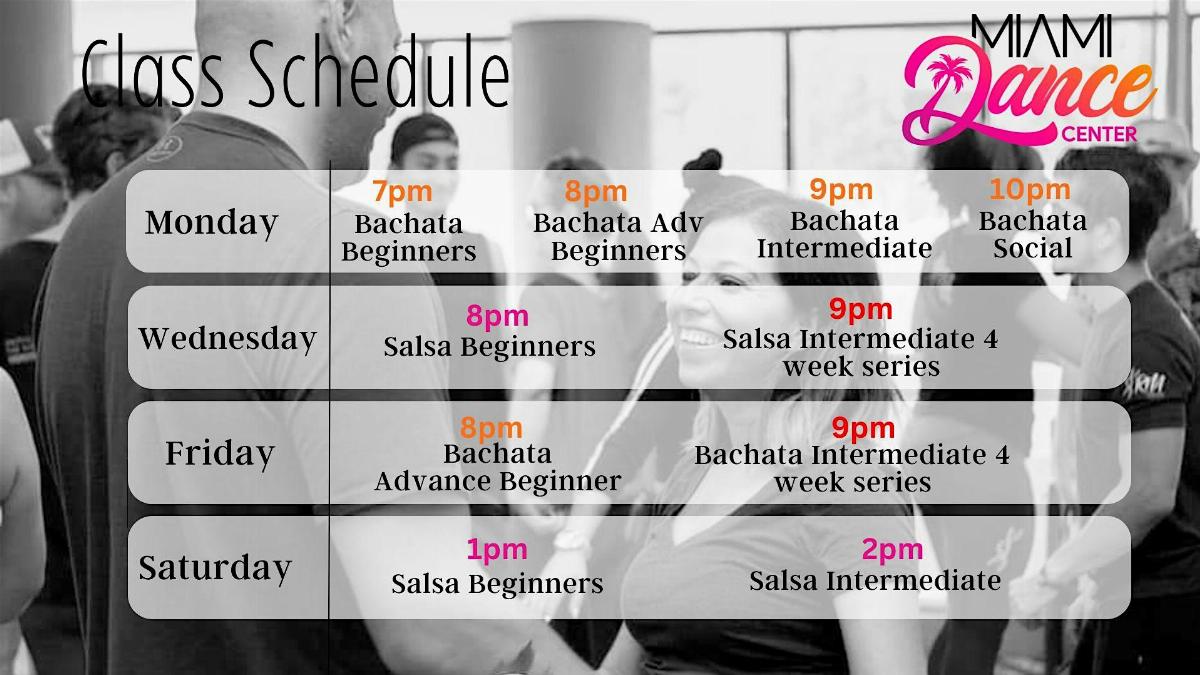 Learn Salsa & Bachata Saturdays at Miami Dance Center